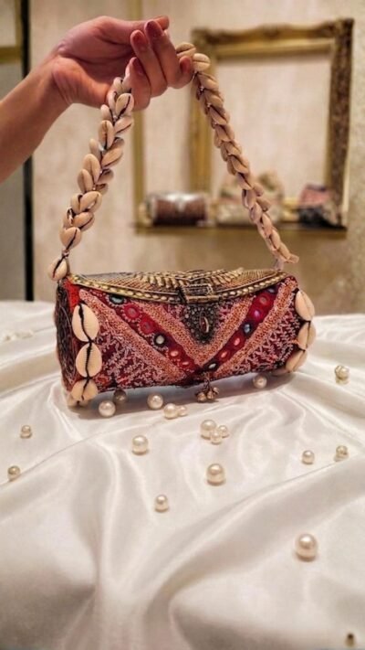 Red Patchwork Potli