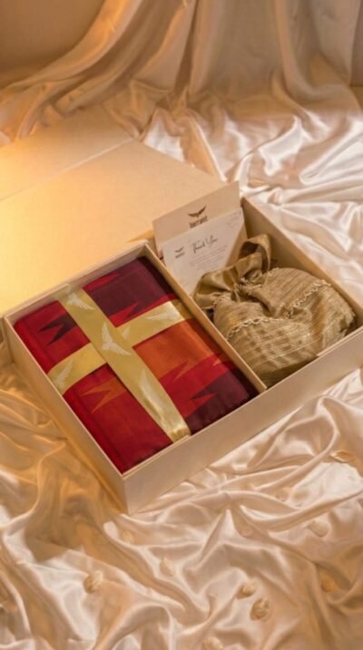 Traditional Kanchi Silk Saree Gift Box