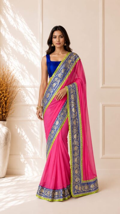 Rani Royale Chiffon Saree
