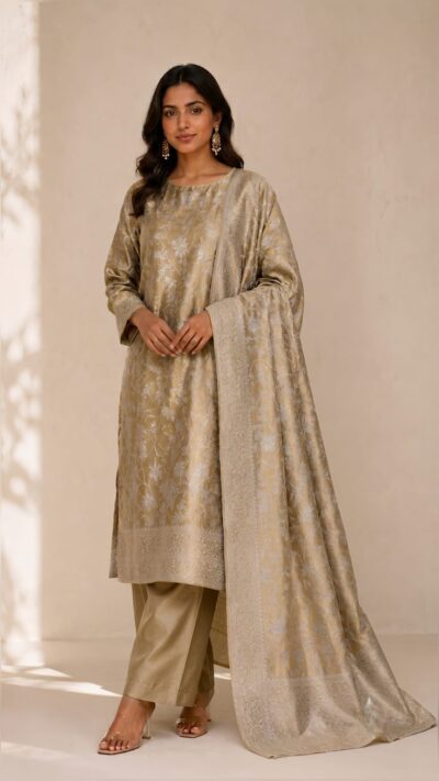 Brocade Tissue Suit Set