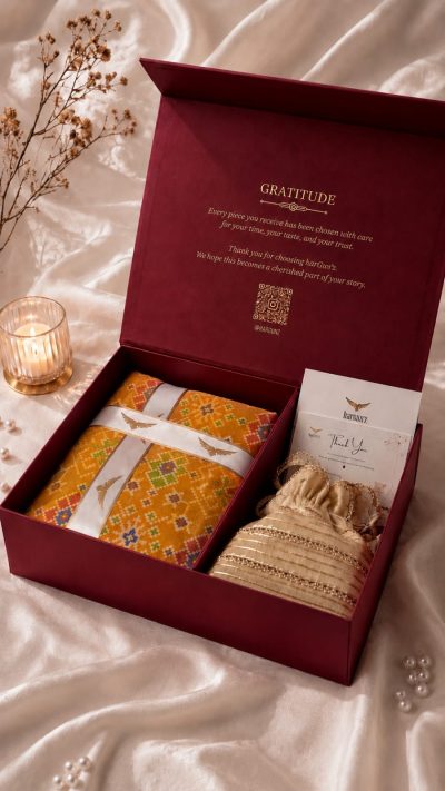 Patola Woven Suit Gift Box