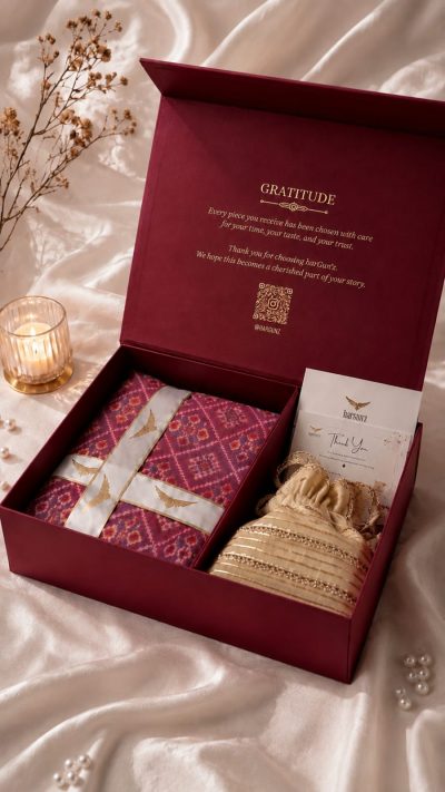 Patola Woven Suit Gift Box