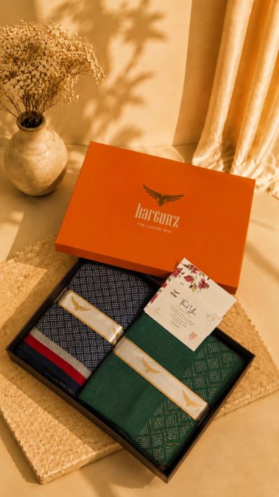 Classic Pure Wool Stole & Muffler Gift Box