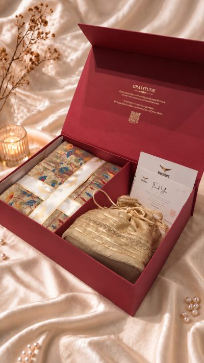 Elegant Resham Zari Gift Box
