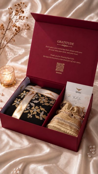 Pure Cotton Thread Work Gift Box