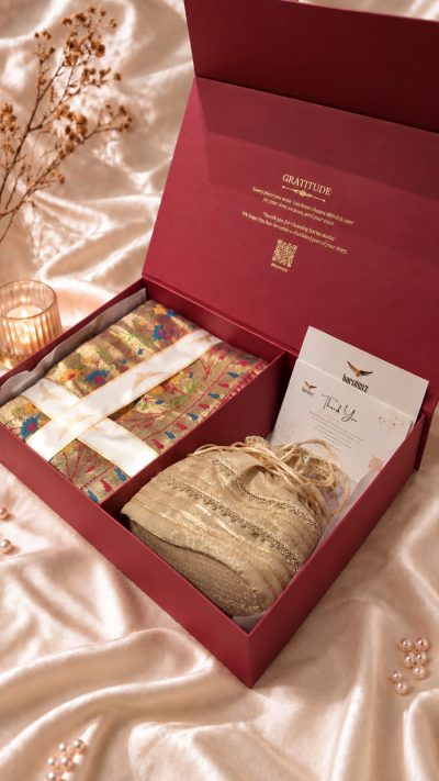 Elegant Resham Zari Gift Box
