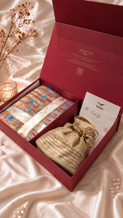 Elegant Resham Zari Gift Box
