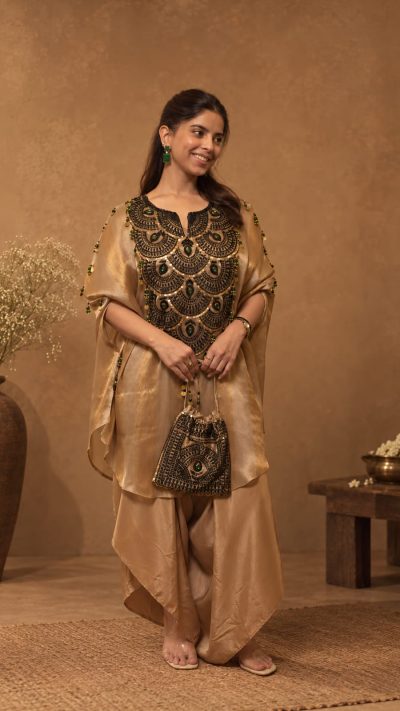 Tissue Embroidered Kaftan